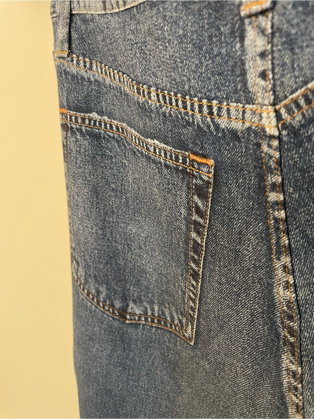 rag & bone Wide Leg Blue Denim Jeans - Picture 4 of 8